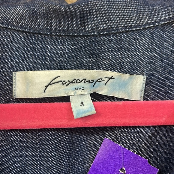 Blue Denim Dress- Foxcroft NYC - Picture 4 of 6